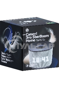Умная колонка Sber Boom Home SBDV-00171G Салют серый 8W Mono BT/Wi-Fi (без.бат)