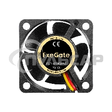 Вентилятор для корпуса ExeGate EX04020SB2P-5 черный, 40 мм, 5500 об/мин, 24 дБ, 3 pin