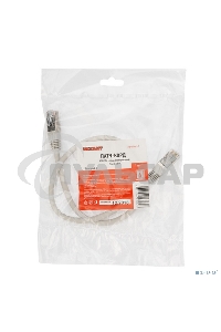 Пaтч-корд F/UTP Rexant, кат.6, RJ45-RJ45, экранированный, PVC серый, 0,5м