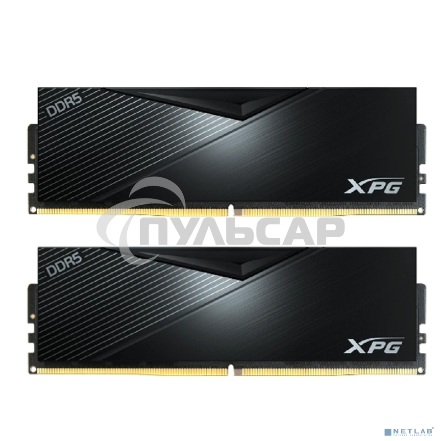 Оперативная память XPG Lancer, DDR5, 32Gb (2x16Gb), 6400MHz, CL32, DIMM, с радиаторами, черный