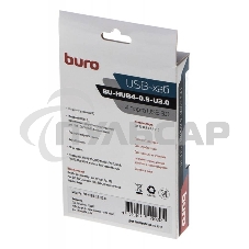 Разветвитель USB 3.0 Buro BU-HUB4-0.5-U3.0 4порт. черный
