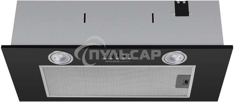 Вытяжка встраиваемая HOMSair Camelia Power 60 черный, 60 см, 850 куб. м/ч, 52 дБ