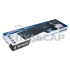 Комплект клавиатура+мышь проводные Gembird KBS-9050, черный,104кл, 3кн., каб.1.5м