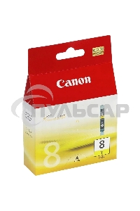 Картридж струйный CLI-8Y (0623B024), для Canon 4200/5200/MP500/MP800, Желтый, 490стр.
