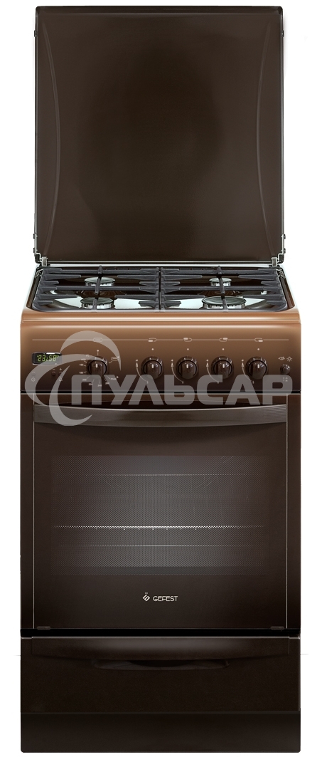 Плита газовая Gefest ПГ 5100-03 0001 коричневый, конфорок 4 шт, духовка 52 л, 50 см x 85 см x 58.5 см