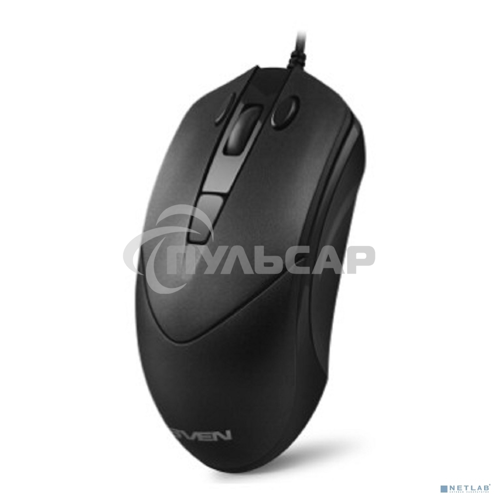 Мышь проводная SVEN RX-100 черный, 4000 dpi, USB, кнопки - 6