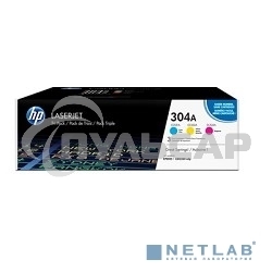 Картридж лазерный комплект HP CF372AM голубой/пурпурный/желтый для Color Laser Jet CP2025, CM2320mfp (3 х 2800)