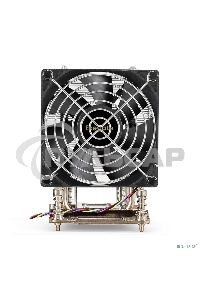 Кулер для процессора ExeGate ESNK-P0064AP4.PWM.4U.SP3.Cu серебристый, 92 мм, алюминий/медь, 3800 об/мин, 44 дБ, 4 pin, 280 Вт, 125.4 мм