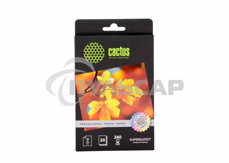 Фотобумага Cactus CS-HGA626020 Professional суперглянцевая A6 260 г/м2 20 листов
