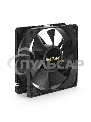Вентилятор для корпуса ExeGate EX08025HM черный, 80 мм, 2000 об/мин, 19 дБ