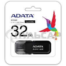 Флешка USB ADATA UV240 (AUV240-32G-RBK), 32 Gb, USB 2.0, R/W 15/5, черный