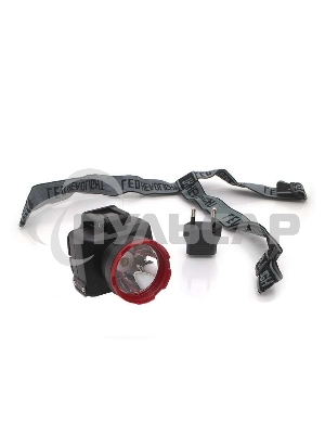 Фонарь светодиодный аккум. налобный Космос LED 2 режима 1Вт 500мА.ч зарядка от сети 220В