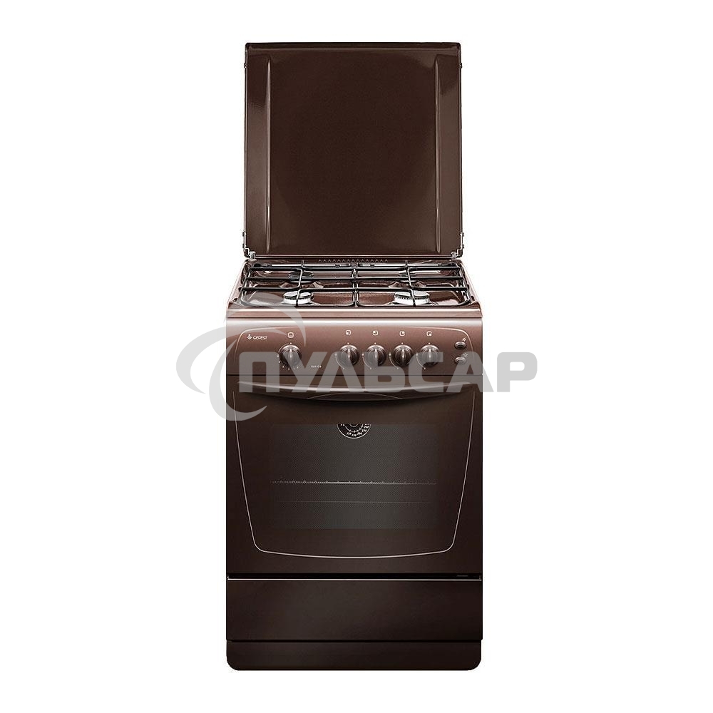 Плита газовая Gefest ПГ 1200 С6 К19 коричневый, конфорок 4 шт, духовка 63 л, 60 см x 85 см x 60 см