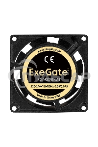 Вентилятор для корпуса ExeGate EX08025SAT черный, 80 мм, 2500 об/мин, 31 дБ