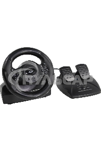 Руль SVEN GC-W300 (педали, вибро, лепестки, D-pad, 10 кл, резин. вставки, PC, цифр. и аналог.