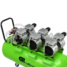 Компрессор безмаслянный малошумный МБ 2250/100, 2250 Вт, 100л, 400 л/мин Сибртех