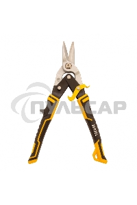 Ножницы по металлу,270мм, прямой рез,сталь-CrMo, трехкомп.рук-ки Denzel