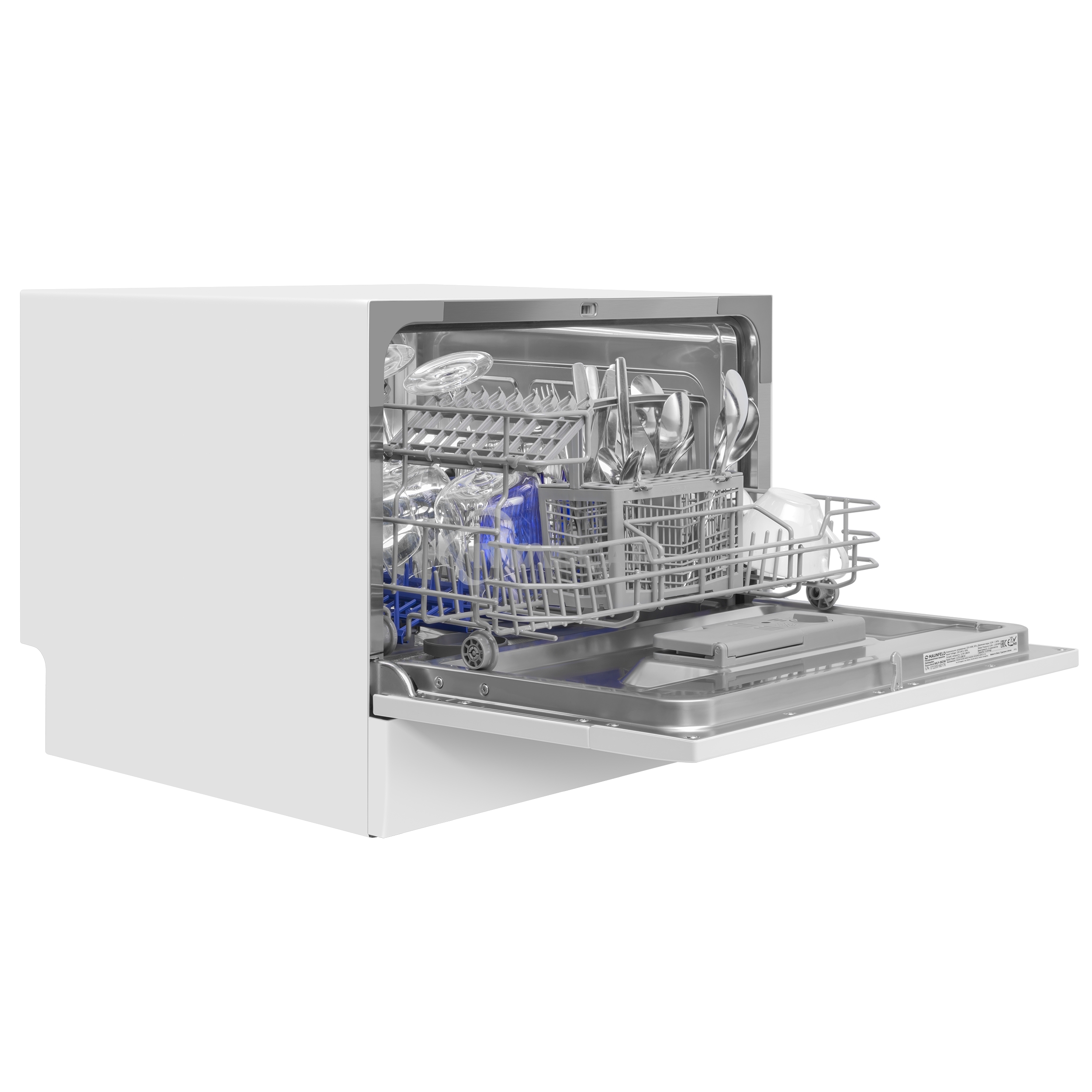 Встраиваемая посудомоечная машина Maunfeld MLP-06DW, белый, 44.8 см, 6 компл., 49 дБ, класс A+
