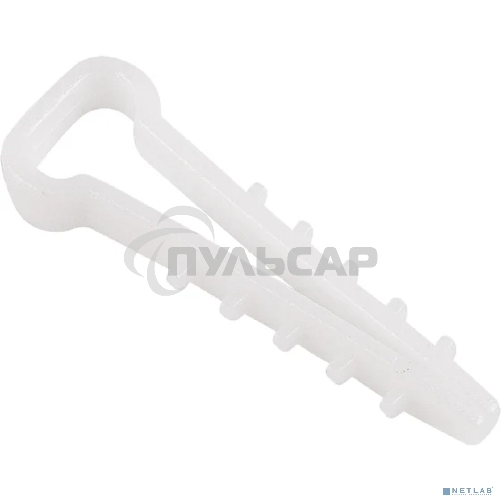 Дюбель-хомут нейлоновый прямоугольный Rexant 5-10 мм, белый, упаковка 100 шт.