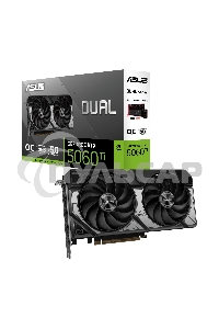 Видеокарта ASUS RTX 5060Ti DUAL OC 16Gb GDDR7 128bit 3xDP HDMI 2FAN RTL DUAL-RTX 5060TI-O16G