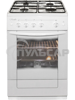 Плита газовая Лысьва ГП 400 М2С -2у белый, конфорок 4 газовых, духовка 51 л, 50 см x 84 см x 60 см (без крышки)