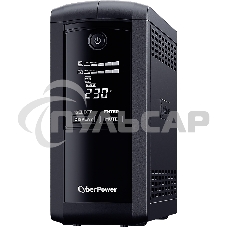 Источник бесперебойного питания CyberPower VP700ELCD Line-Interactive 700VA/390W USB/RS-232/RJ11/45 (4 EURO)