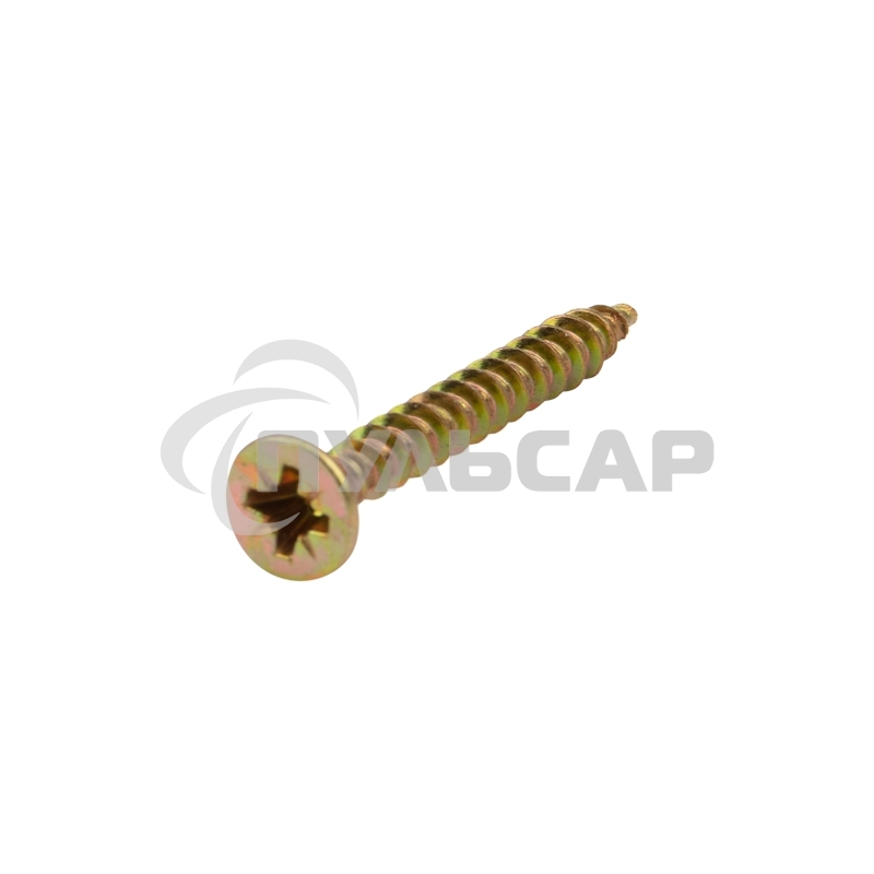 Саморез универсальный KRANZ 4х35, желтый цинк, короб (200 шт./уп.)