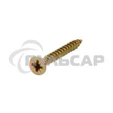 Саморез универсальный KRANZ 4х35, желтый цинк, короб (200 шт./уп.)