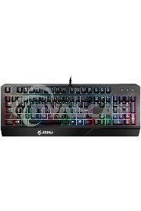 Клавиатура проводная MSI VIGOR GK20 RU черный USB Multimedia for gamer LED (подставка для запястий)