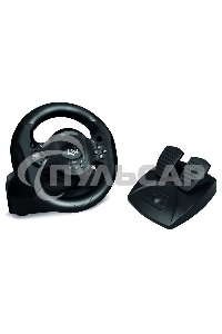 Руль SVEN GC-W300 (педали, вибро, лепестки, D-pad, 10 кл, резин. вставки, PC, цифр. и аналог.