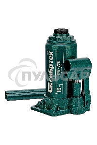 Домкрат гидравлический бутылочный, 10 т, 190-370 мм Сибртех