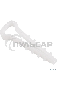 Дюбель-хомут нейлоновый прямоугольный Rexant 6-12 мм, белый, упаковка 100 шт.