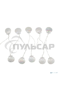 Каскад Lamper Хранитель жемчужины LED 4 м с выносной солнечной панелью 2 м и аккумулятором, холодное белое свечение