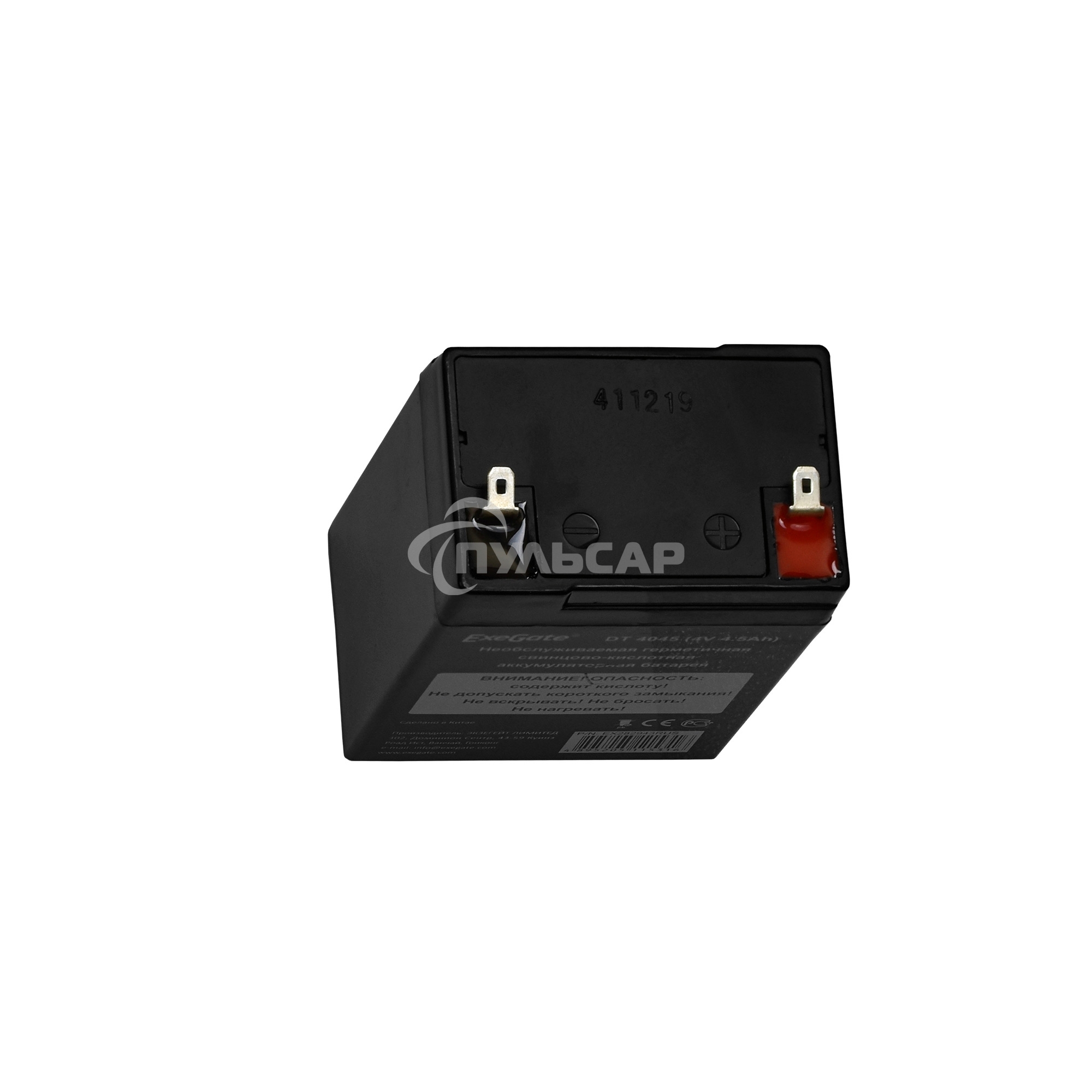 Батарея ExeGate DT 4045 (4V 4.5Ah), клеммы F1
