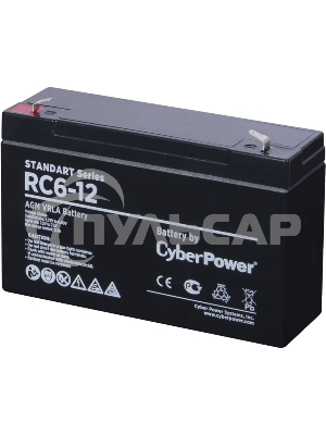 Аккумуляторная батарея SS CyberPower RC 6-12 / 6 В 12 А·ч Battery CyberPower Standart series RC 6-12 / 6V 12 Ah