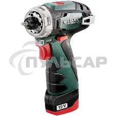 Дрель-шуруповерт Metabo PowerMaxx BS 600984500, Аккумуляторный, 12В, 2 АКБ, Кейс
