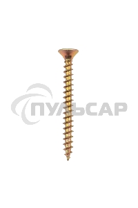 Саморез универсальный KRANZ 5х50, желтый цинк, короб (100 шт./уп.)