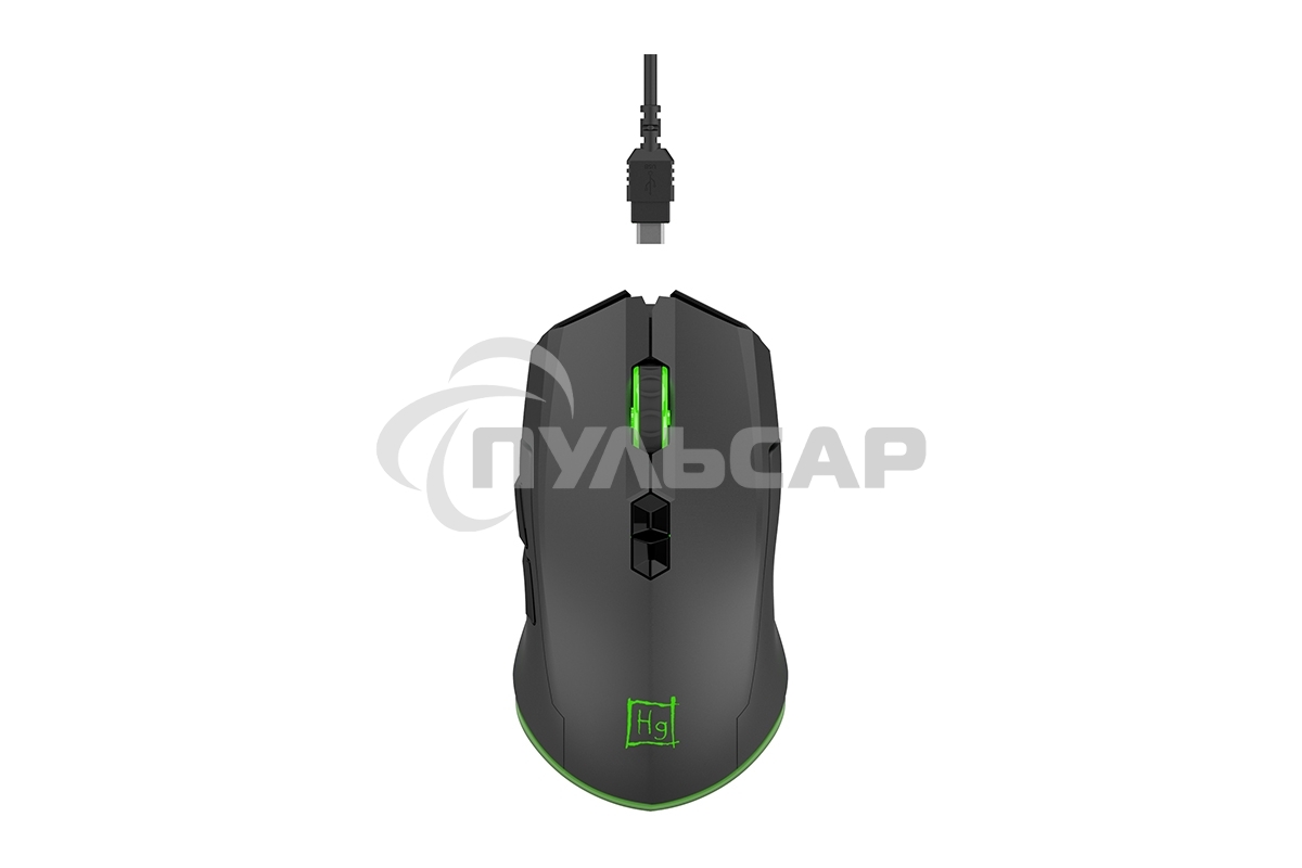 Мышь беспроводная Harper Gaming Spigot WGM-01 черный, 4000 dpi, радиоканал, USB, кнопки - 7