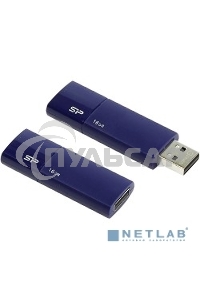 Флешка USB 16 Gb, Silicon Power Ultima U05, USB 2.0, синий