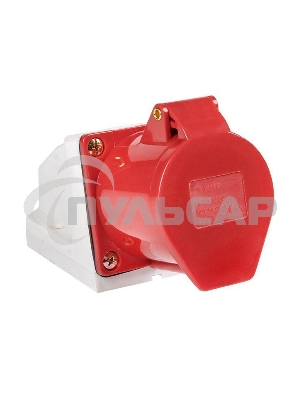 Розетка наруж. уст. 32А 380В 3P+РЕ IP44 (124) EKF ps-124-32-380