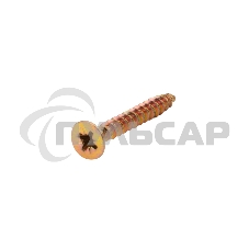 Саморез универсальный KRANZ 5х40, желтый цинк, короб (200 шт./уп.)