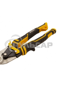 Ножницы по металлу,270мм, прямой рез,сталь-CrMo, трехкомп.рук-ки Denzel