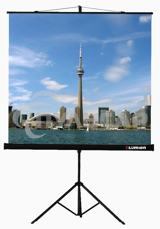 Экран на треноге Lumien 160x160см Eco View LEV-100105 1:1 напольный рулонный