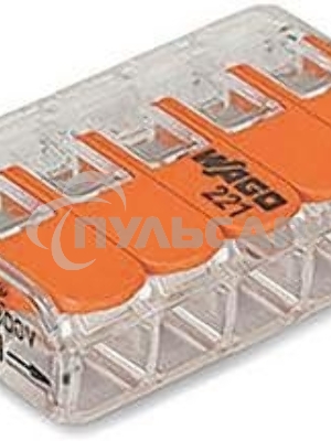Клемма компактная Wago 221-415 5х(0,2-4,0 кв.мм)