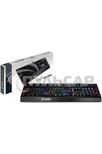 Клавиатура проводная MSI VIGOR GK20 RU черный USB Multimedia for gamer LED (подставка для запястий)