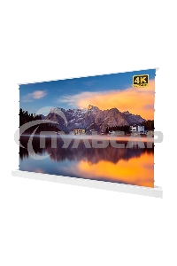 Экран для проектора S'OK SFE-296x165-WH 100'' 4K, напольный с электроприводом, Nanometallic, белый
