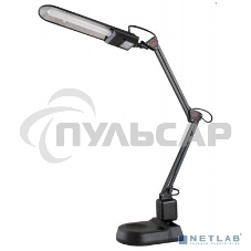 Лампа настольная CAMELION KD-017A С0211W черный в к-те база+струбцина