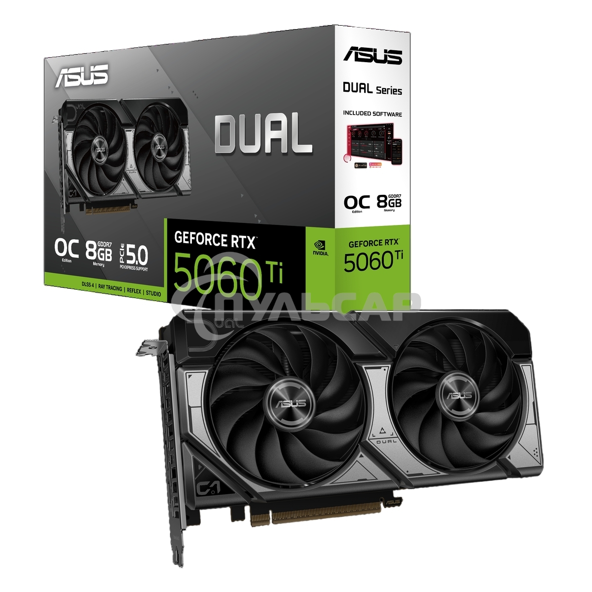 Видеокарта ASUS RTX 5060Ti DUAL OC 8Gb GDDR7 128bit 3xDP HDMI 2FAN RTL DUAL-RTX 5060TI-O8G