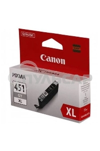 Картридж струйный Canon CLI-451XLGY серый, 780 стр. (повышенной емкости), для PIXMA iP7240, MG5440, 6340