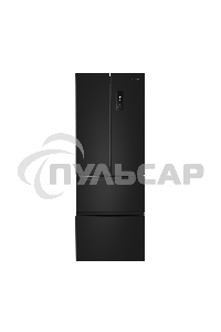 Холодильник Maunfeld MFF180NFBE01 черный трехкамерный 224/113л морозилка снизу, No Frost